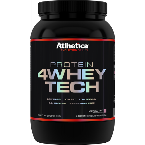 4whey Tech Morango 907g Atlhetica