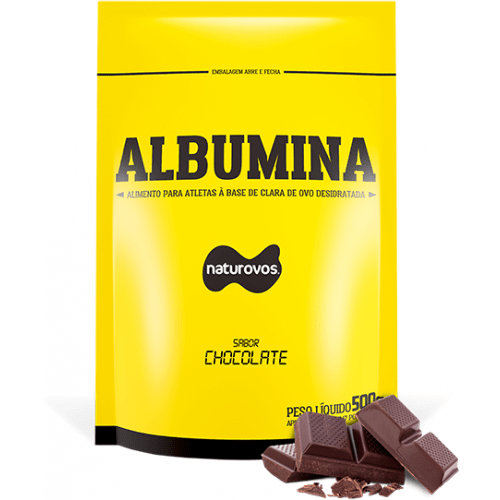 Albumina Sabor Chocolate 500g Naturovos